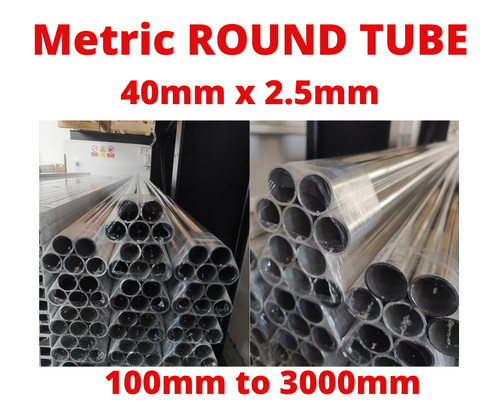 Aluminium round tube 40mm x - ,