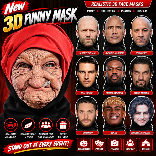 Funny realistic full face - full,