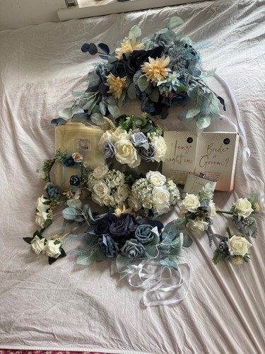 Navy blue ivory artificial - navy,
