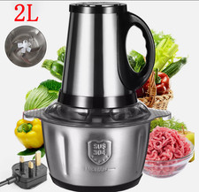 2L Electric Chopper Food Processor Multi Blender Meat Fruit Vegetable Mixer Tool