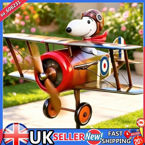 Snoopy pilot flying biplane - snoopy,
