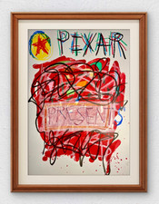 Basquiat Style Graffiti Abstract 12" X 16" Original Art Professional Art Paper