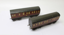 Stedman Leeds Model Company O Gauge LMS Passenger Coaches x 2 - For restoration