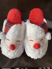 BNWT  By TU Mens Father Christmas Mule Slippers Size Medium 9-10 U.K.