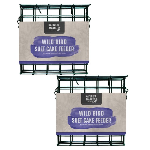 Wild bird suet block cake - bird,