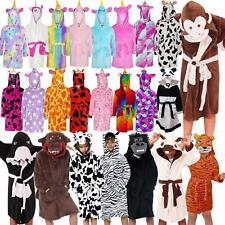 Kids Boxing Day Sales Super Soft 3D Animal Dressing Gown Hooded Robe 2-13 Years