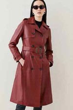 Women's Dark Red Genuine