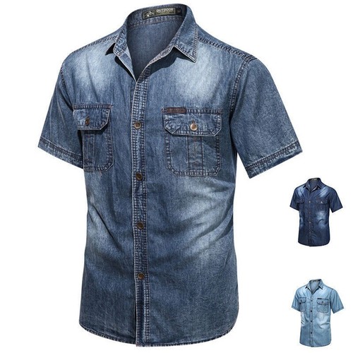 Mens denim jeans - denim, t-shirt