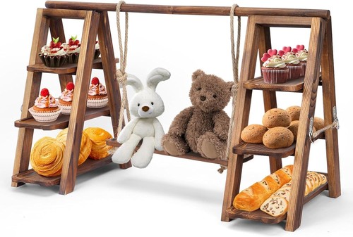 Tier wooden cupcake - tier, stand