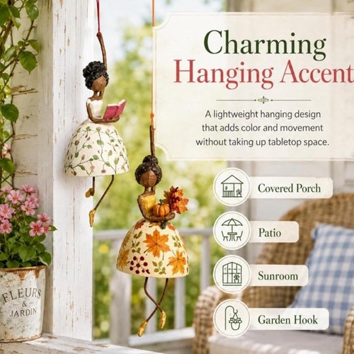 Vintage dancing lady hanging - lady,
