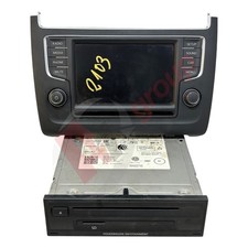VW POLO MK5 14-17 DISPLAY SCREEN STEREO RADIO CD PLAYER HEAD UNIT *
