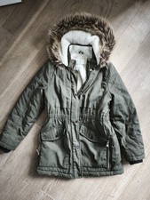 Girls Green Parka Coat Jacket