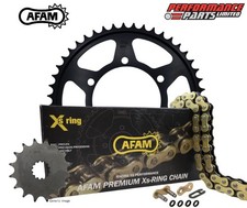 Suzuki DRZ400 SE K1 2001 AFAM XRR Gold X-Ring Chain and Sprocket Kit