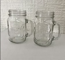 x2 mason jar mug “quality refreshing Ice Cold Drink” 16 Oz W/cover