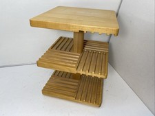 Vintage Wood Rotating Spinning
