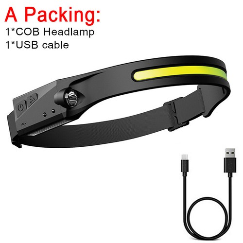 Waterproof cob headlamp night - headlamp,
