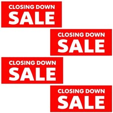 4 X CLOSING DOWN SALE WINDOW