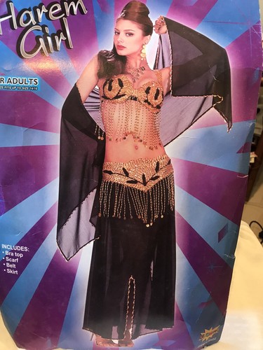 Black and gold harem - black, girl