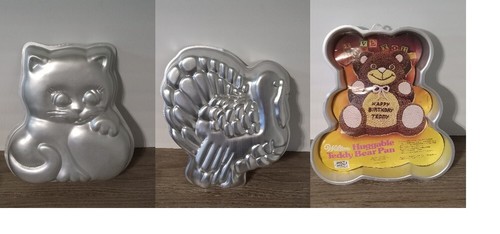 Vintage wilton cake mold pans - vintage,