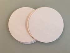 40 X 4 Inch White Card Circles 160gsm. Scrapbook, Crafting. Light Card Circles
