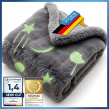 Glow Snuggle Blanket with Stars - Kids Blanket Blanket Glow in the Dark