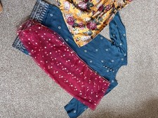 Multi coloured Kameez Sharara