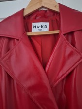 Women's BRIGHT RED PVC RAINMAC COAT