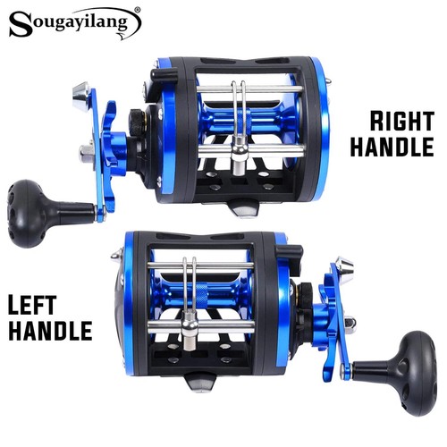 Trolling drum fishing reel - trolling,