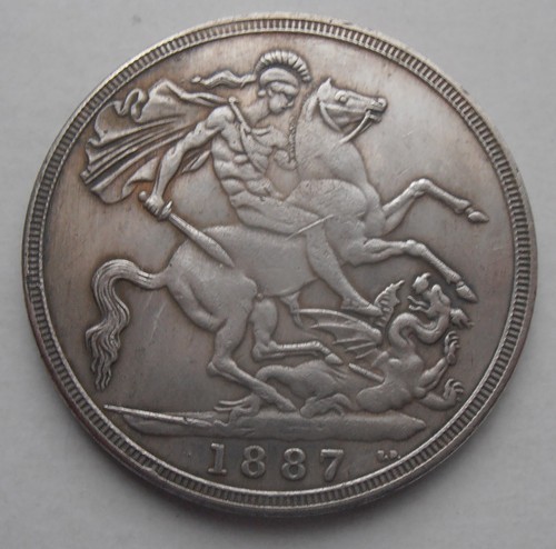 1887 crown coin restrike - crown,