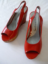 MODA IN PELLE RED CORK  WEDGE