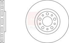 2x Brake Discs Pair Vented