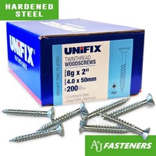 No.4 6 7 8 TWIN THREAD WOODSCREWS – POZI CSK HEAD STEEL WOOD SCREWS ZINC PLATED