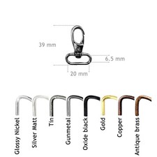 Bag Clasps Lobster Swivel Trigger Clips Snap Hook for 15 20 25 30 40mm strapping