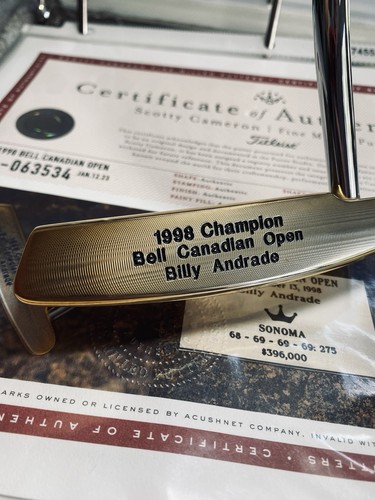 Scotty cameron gold plated - gold,