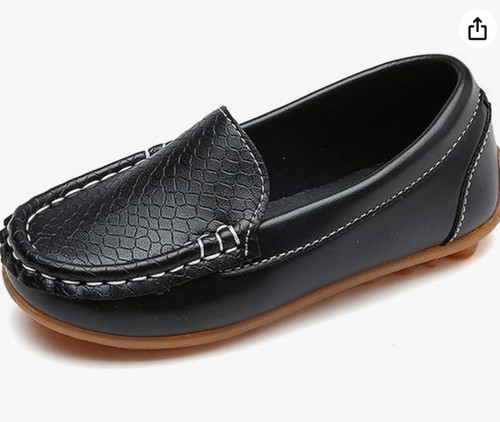 Kids black slip - kids, moccasin
