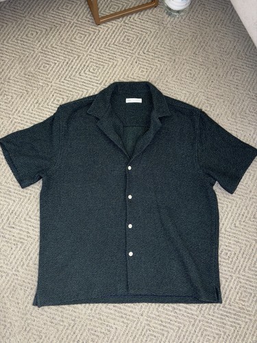 Zara men green knit short - zara, men’s