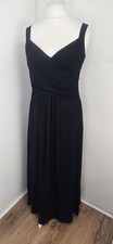Pepperberry Curvy Really Curvy Black Jersey Wrap Style Maxi Dress UK 14