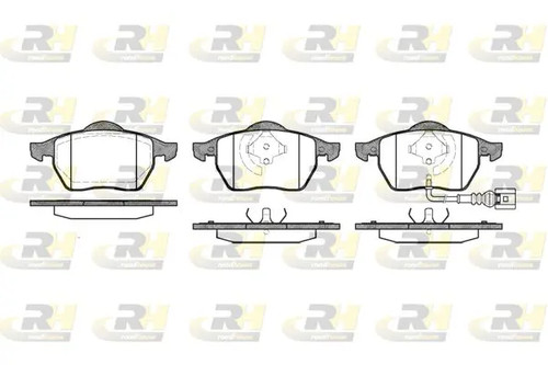 Brake pads front axle 2390 - pads,