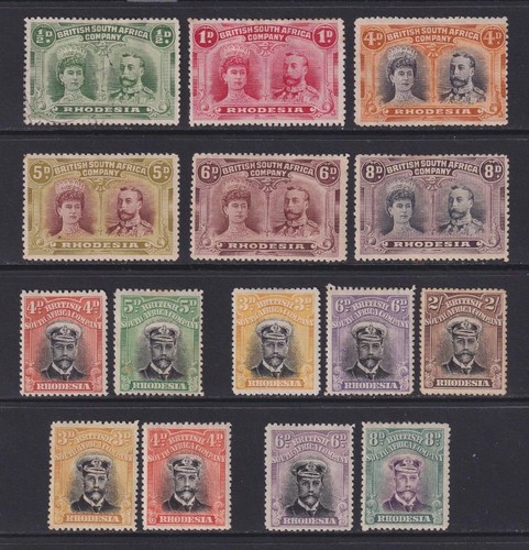 Rhodesia 1910 1919 stamps - 1919,