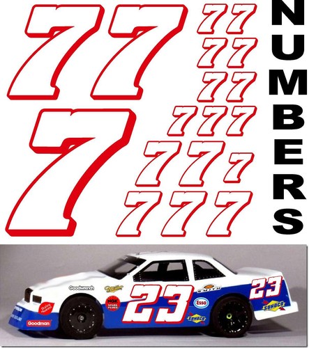 White red racing - w/red, (#7's)