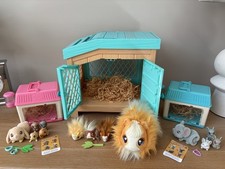 Little Live Pets Interactive Guinea Pig Hutch/3 Babies + Mini Bunny + Mouse