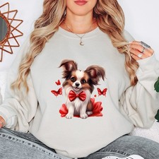 Papillon Dog Butterfly Womens