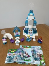COMPLETE Lego Duplo Disney Frozen Ice Castle With Light Brick & Elsa 10899