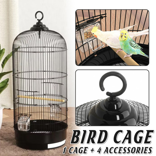Round bird cage metal - cage,