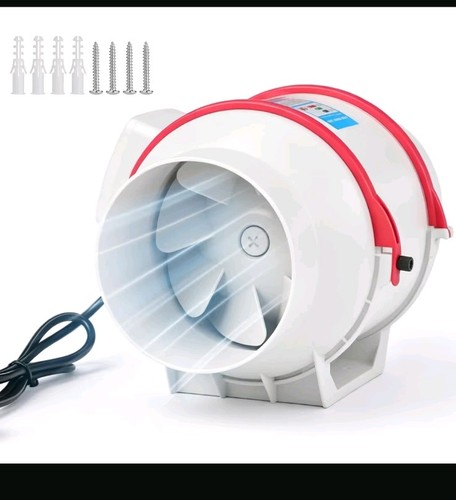 Inline extractor fan 6in - inline,