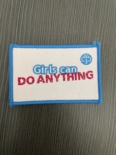 Girlguiding Girls Can Do Anything Tagline Cloth Badge - Girl Guides