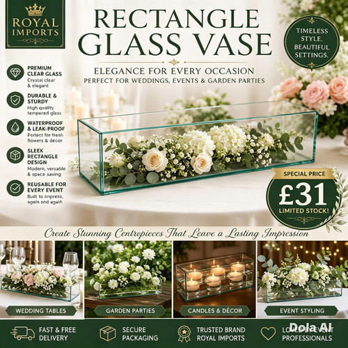 Royal imports flower glass - royal,