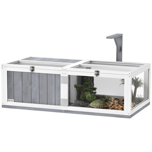 Pawhut wooden tortoise house - wooden,