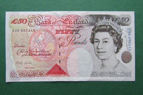 Bank england 50 fifty - of,