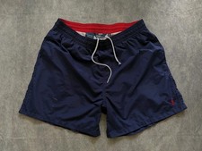 Vintage 90s Polo Ralph Lauren Men's Swim Trunks Board Shorts Navy Blue Size 2XL